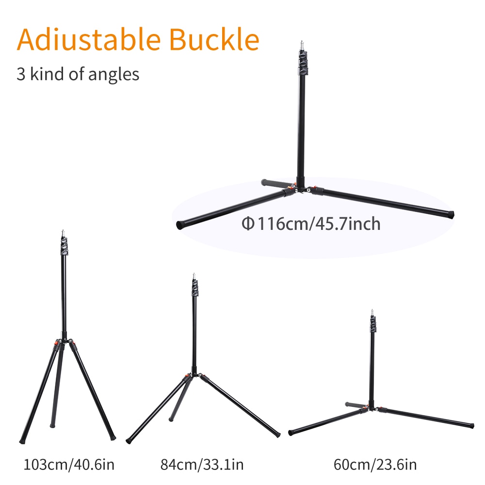 K&F Concept Camera Tripod Heavy Duty Light Stand,Adjustable Height Maximum 90.5 inch Aluminum Alloy with Case for Live Streaming