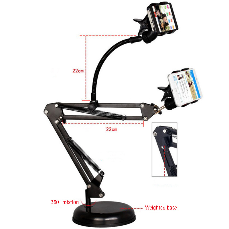 New Foldable Phone Holder Desktop Stands Brackets Lazy Mobile Phone Holder Tripods Mount for Recording Live Video Bloggers