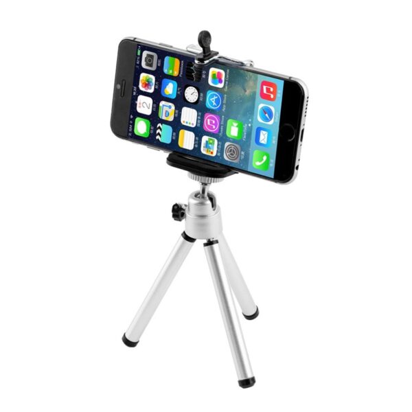 Mini 2 Sections Phone Camera Photography Tripod Desktop Selfie Photo Stand For Smartphone Remote Phone Tripods Metal For Phone - Image 3