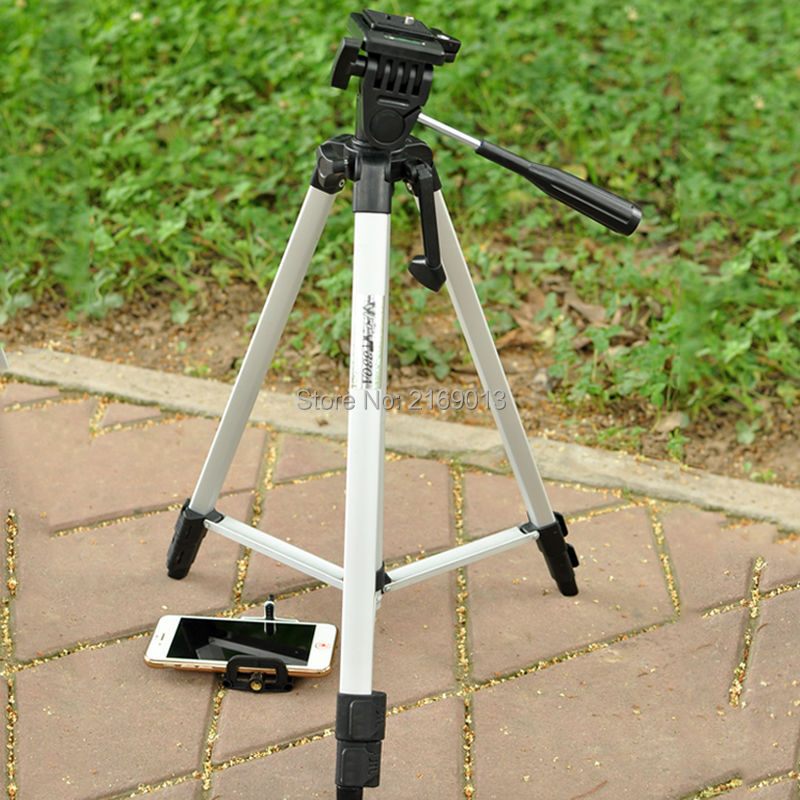 portable camera DV Tripod Stand Weifeng WT-330A+ Phone Clip Kit for Video Camcorder Binoculars