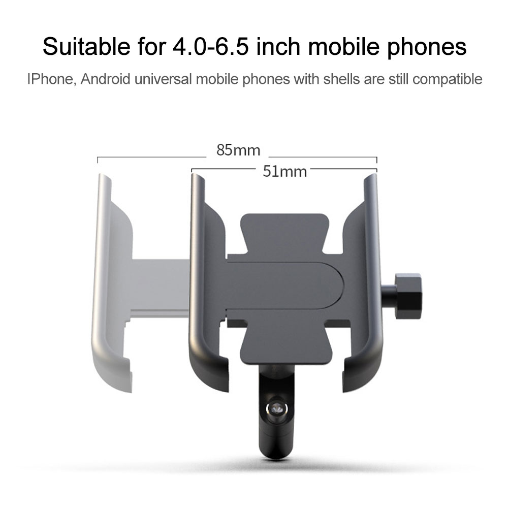 RYRA Mount Mobile Phone Holder Type Aluminum Alloy Motorcycle Bicycle Shockproof Fixed Navigation Bracket Riding Equipment