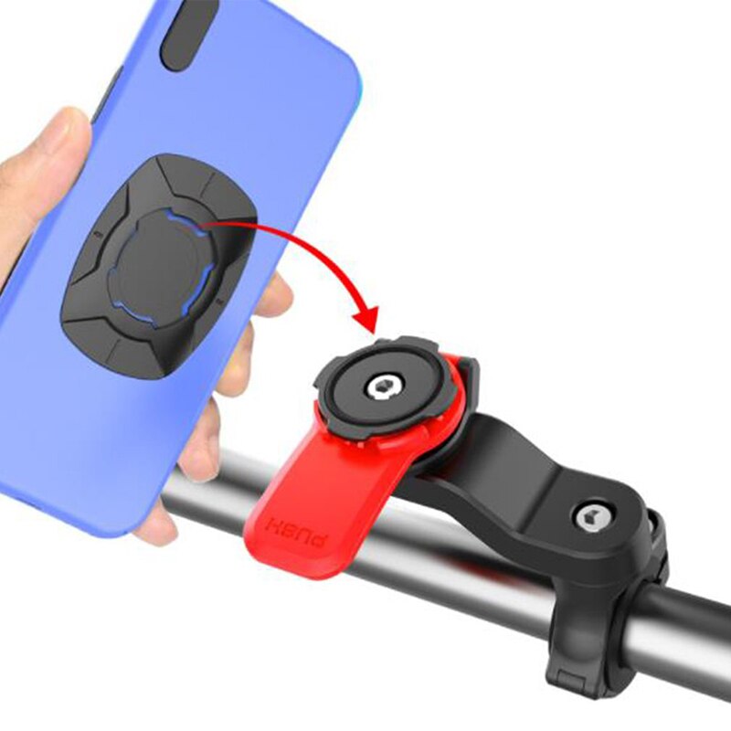 New Motorcycle Bike Phone Holder Shock-resistant MTB Bicycle Scooter Bike Handlebar Security Quick Lock Support Telephone Stand