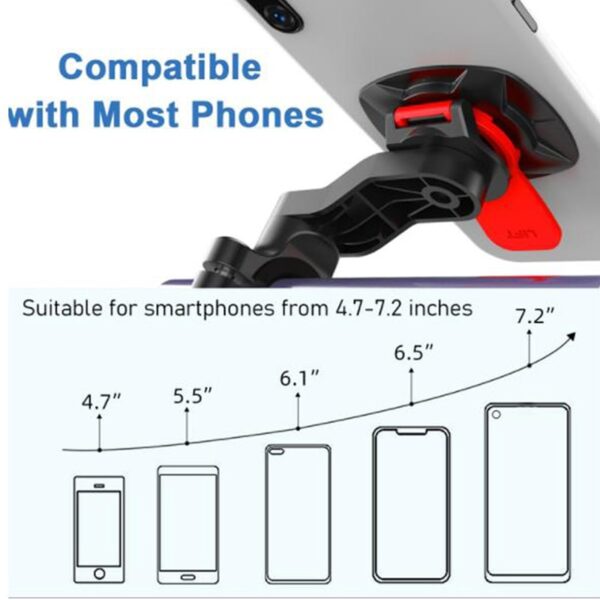 New Motorcycle Bike Phone Holder Shock-resistant MTB Bicycle Scooter Bike Handlebar Security Quick Lock Support Telephone Stand - Image 4