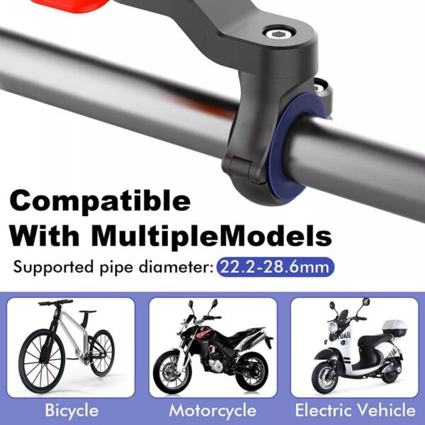 New Motorcycle Bike Phone Holder Shock-resistant MTB Bicycle Scooter Bike Handlebar Security Quick Lock Support Telephone Stand - Image 3