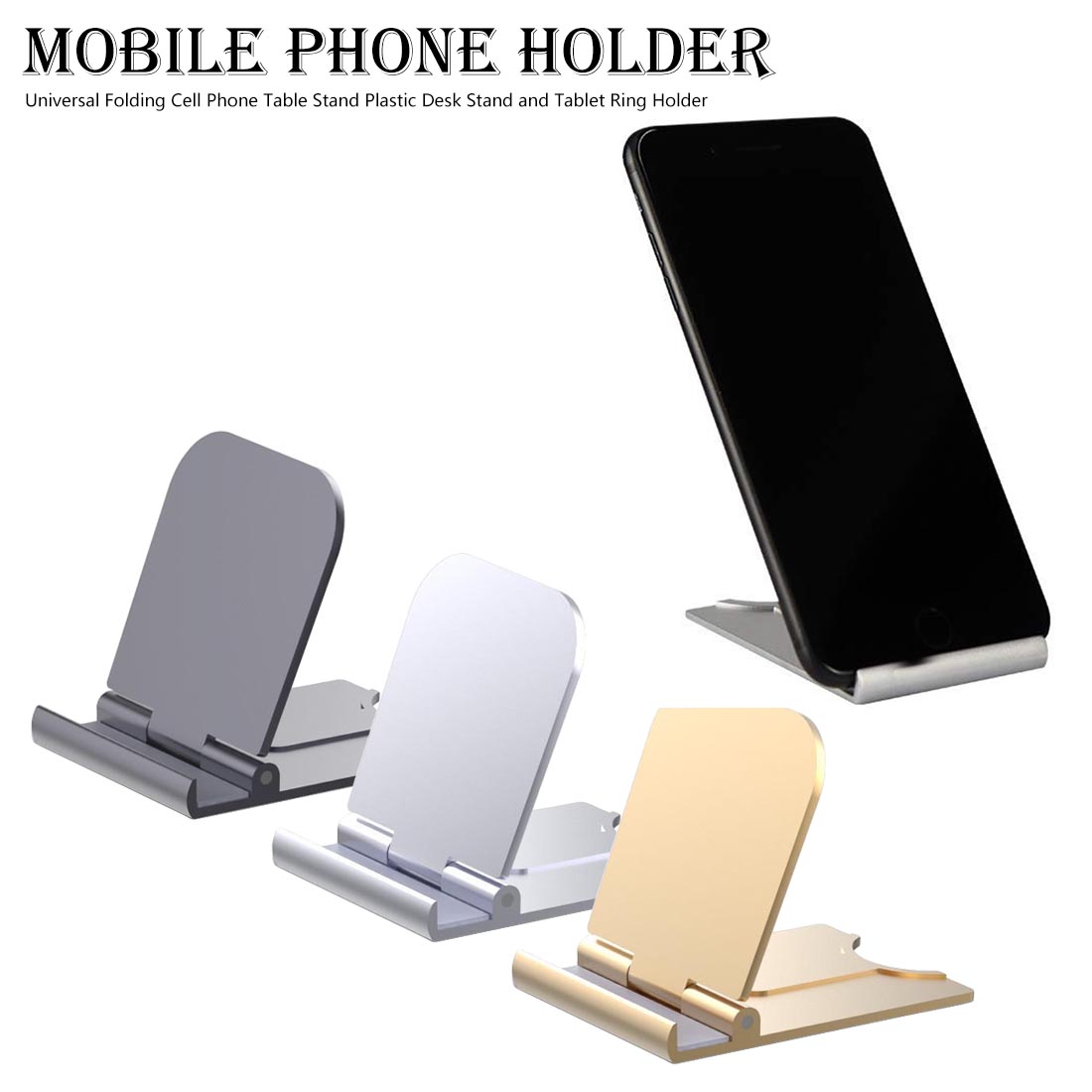 Universal Foldable Desk Phone Holder Mount Stand for Samsung S20 Plus Ultra Note 10 IPhone 11 Mobile Phone Tablet Desktop Holder