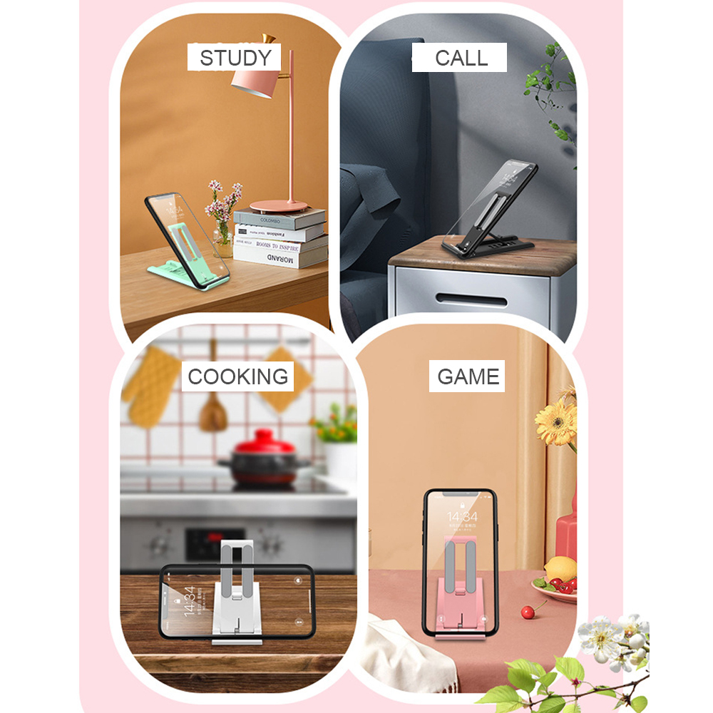 Foldable Desktop Phone Holder Portable Mini Moblie Phone Stand For Xiaomi iPhone Samsung Mobile Phone Support Telephone Holder