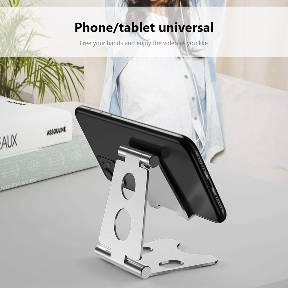 Tablet Stand Metal Desktops Tablets Holder for Samsung Xiaomi Huawei IPad IPhone Adjustable Foldable Height Mobile Phone Holders