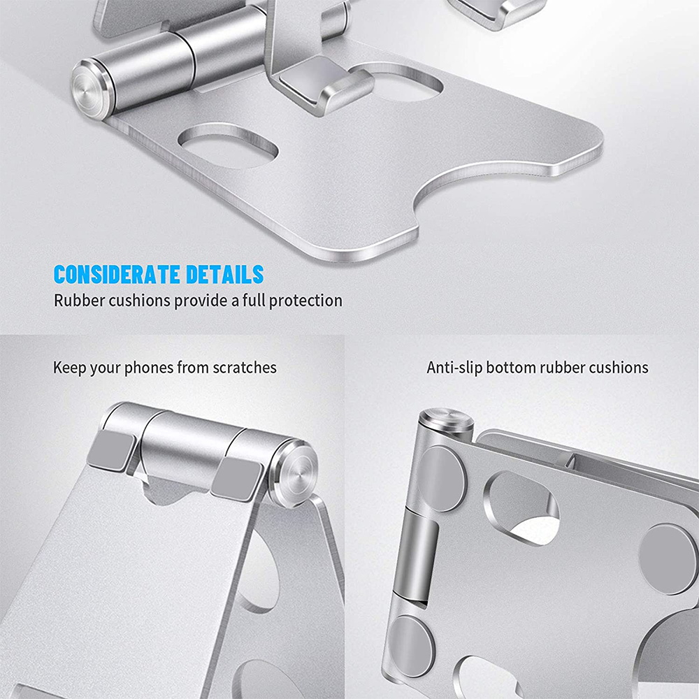 Tablet Stand Metal Desktops Tablets Holder for Samsung Xiaomi Huawei IPad IPhone Adjustable Foldable Height Mobile Phone Holders