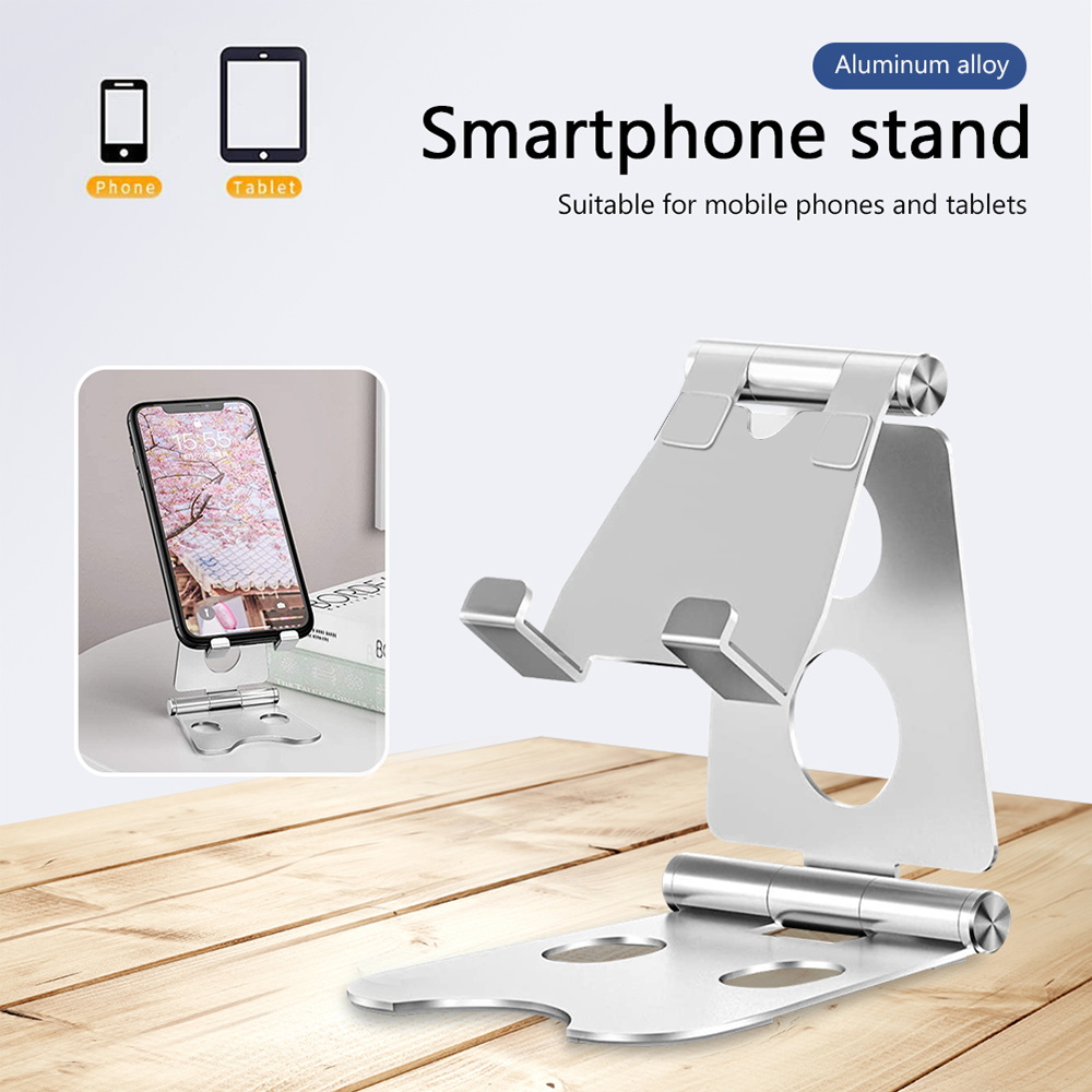 Tablet Stand Metal Desktops Tablets Holder for Samsung Xiaomi Huawei IPad IPhone Adjustable Foldable Height Mobile Phone Holders