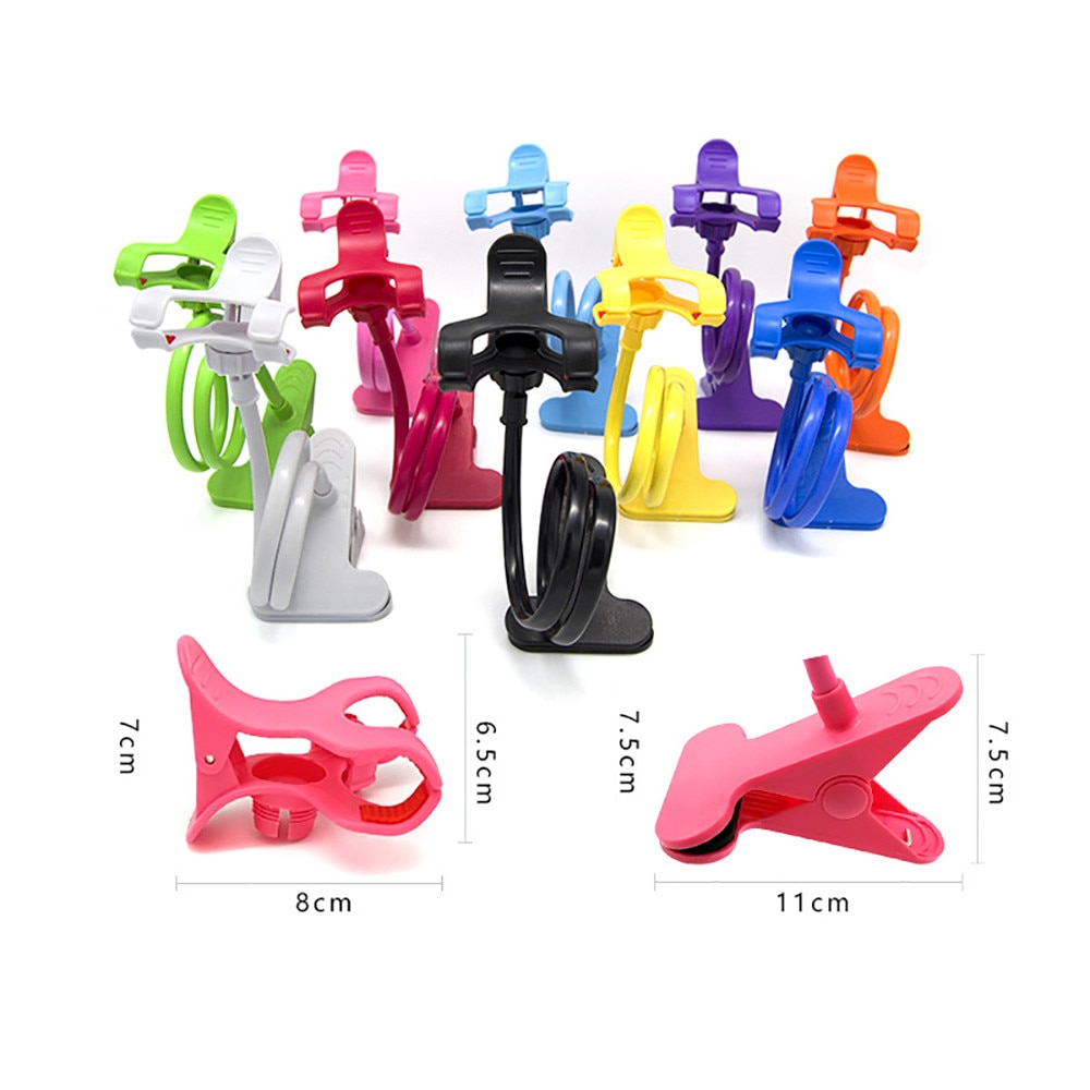 Universal 360 Phone Holder Flexible Clip Mobile Cell Phone Holder Lazy Bed Desktop Bracket Mount Stand Stand Base bracket Stock