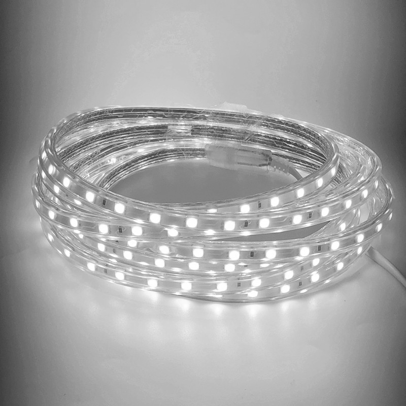 LED Strip Light AC 220V SMD 5050 Flexible Waterproof LED Tape 60LEDs/m Ribbon for Living Room 1M/2M/3M/4M/5M/6M/7M/8M/10M/15M20M