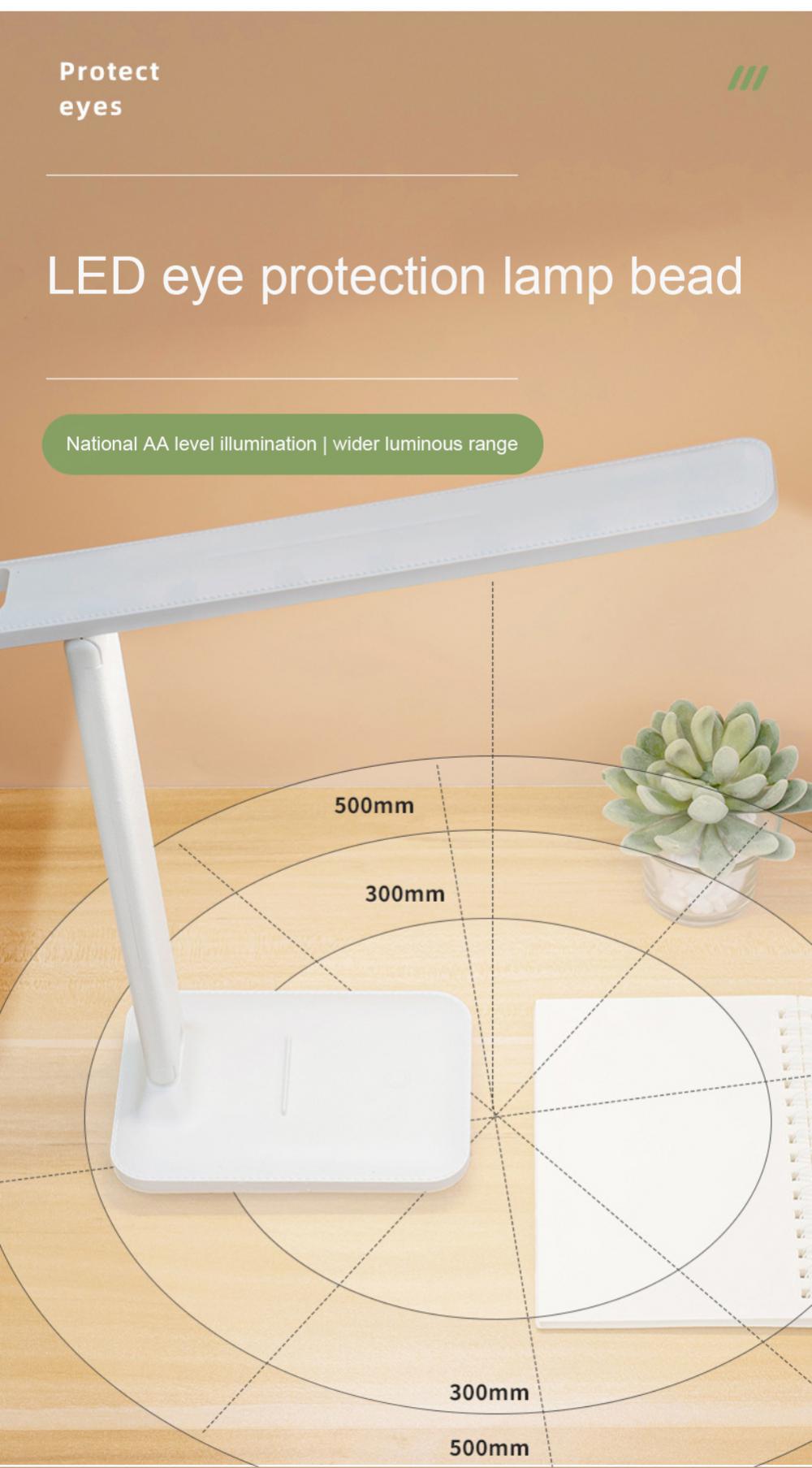 Uniform Light Distribution Bedside Lamp Table Clock Multi-angle Adjustments Mood Light Space Saving Led Lighting Wholesale New