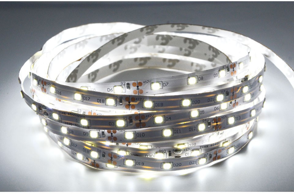 5M / Roll led strip 2835 Luminous Flux More Higher Than Old 3528 5630 5050 SMD LED Strip light 60LEDs/M 12V lamp String Decor