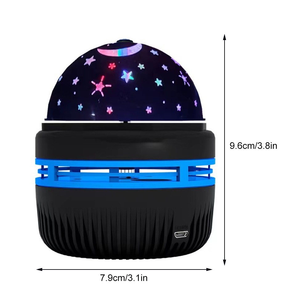 Colorful Starry Sky Projector Lamp Rotating Magic Ball Led Night Light For Bedroom Decor Lamp RGB Moon Galaxy Projection Light