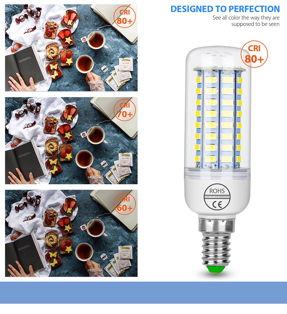 E27 LED Light Bulb 220V Corn Bulbs E14 Energy Saving Lamp G9 Halogen Lights GU10 Lampara LED Chandelier For Home B22 Bombilla