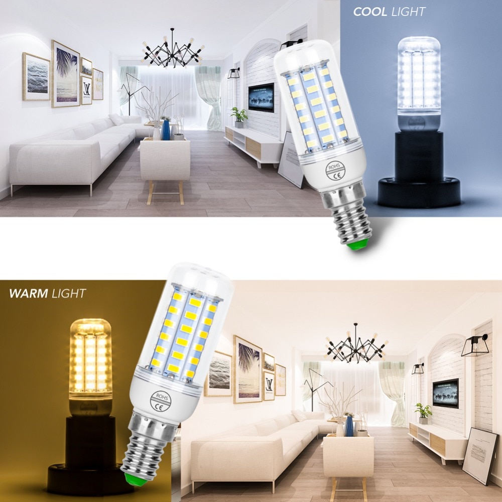 E27 LED Light Bulb 220V Corn Bulbs E14 Energy Saving Lamp G9 Halogen Lights GU10 Lampara LED Chandelier For Home B22 Bombilla