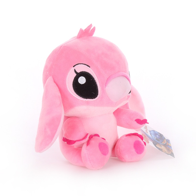 DISNEY 20cm  Lilo & Stitch Anime Cartoon Stuffed Plush Dolls Models pink blue Plush Pendant Toys kids Christmas halloween gifts