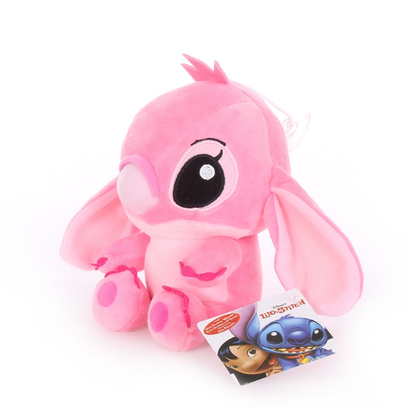 DISNEY 20cm  Lilo & Stitch Anime Cartoon Stuffed Plush Dolls Models pink blue Plush Pendant Toys kids Christmas halloween gifts