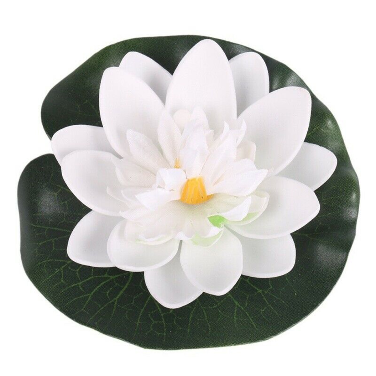 5PCS/Set Colorful Artificial Fake Floating Water Lily Flower Lotus Leaf Pond Plants Garden Pool Decor