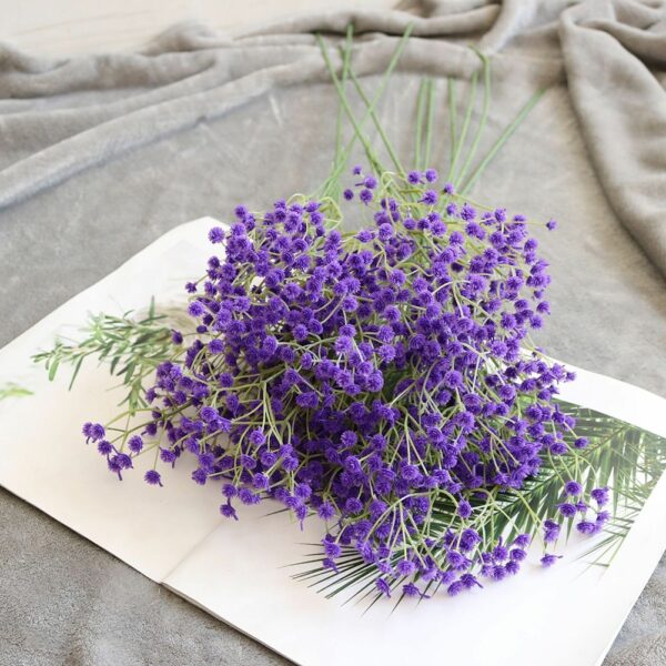 1 Bunch Artificial Fake Silk Gypsophila Flowers Wedding Home Decoration Silicone Real Touch Decorative Garden Decor - Image 2