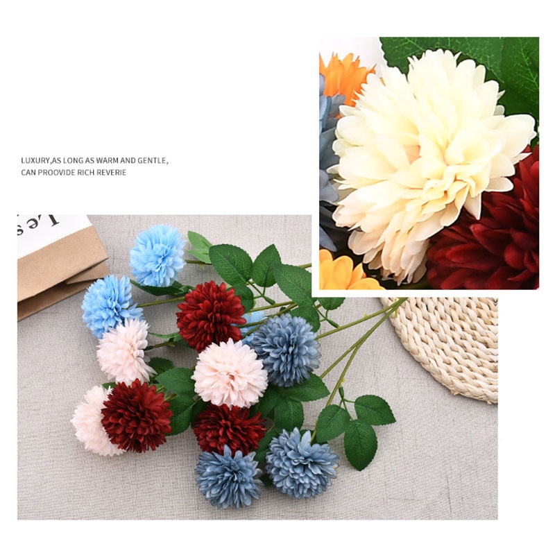 35-40cm Decor Bridal Floral Home Decoration Ornamental Flores Hyacinth Violet Flower Artificial Flowers Marriage Birthday Party