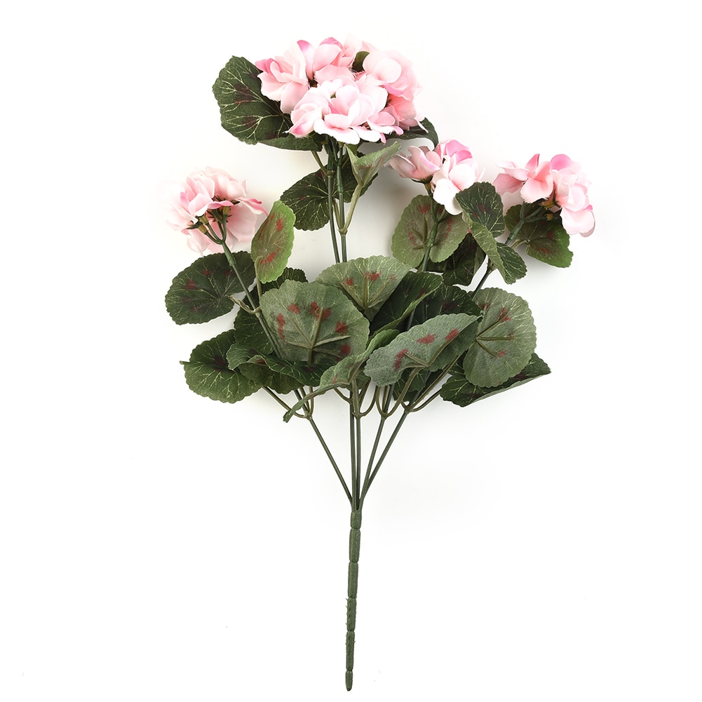 36cm Artificial Geranium Red Pink Flowers Plant Artificial Plants Artificial Flower For Wedding Garden Home Xmas Decor