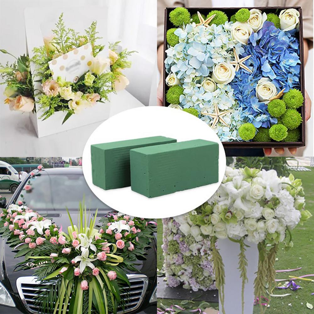 Foam Flower Floral Blocks Mud Green Bricks Brick Dry Wet Arrangement Sponge Florist Flowers Fresh Block Arranging Bouquets