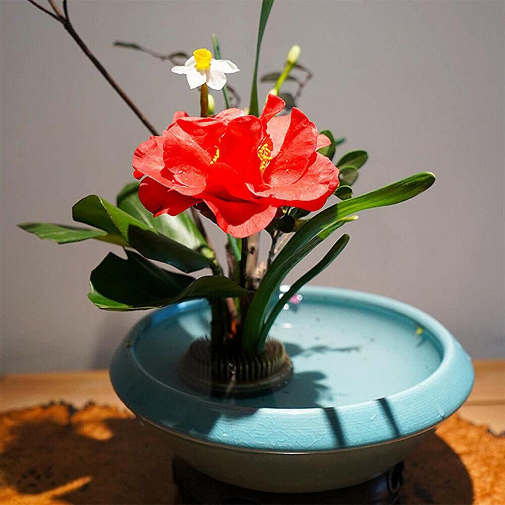 4 Sizes Round Flower Frog Holder Ikebana Kenzan Flower Art Fixed Arranging Tool Home Decor Living Room Floral Insert Arrangement