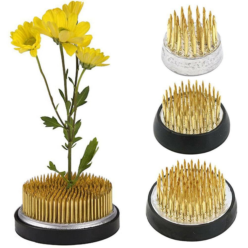 4 Sizes Round Flower Frog Holder Ikebana Kenzan Flower Art Fixed Arranging Tool Home Decor Living Room Floral Insert Arrangement