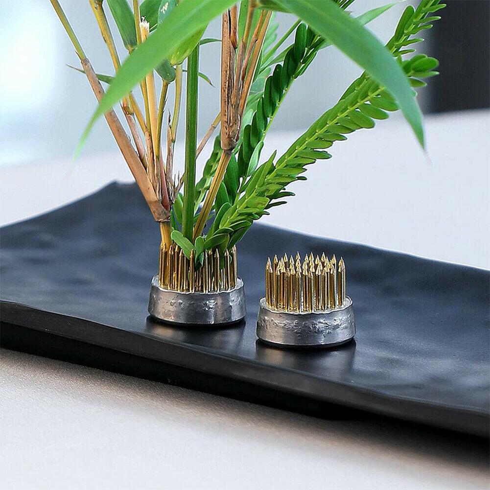 4 Sizes Round Flower Frog Holder Ikebana Kenzan Flower Art Fixed Arranging Tool Home Decor Living Room Floral Insert Arrangement