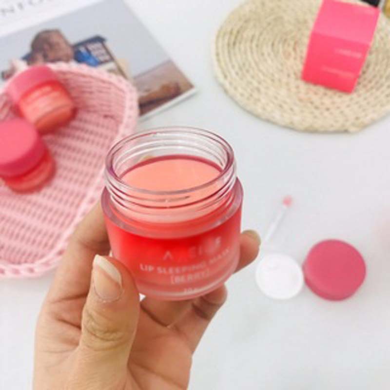 20g Moisturizing Night Sleep Exfoliator Maintenance Lip Gloss Bleach Cream Nourishing Strawberry Lip Care Korea Lip Sleep Mask