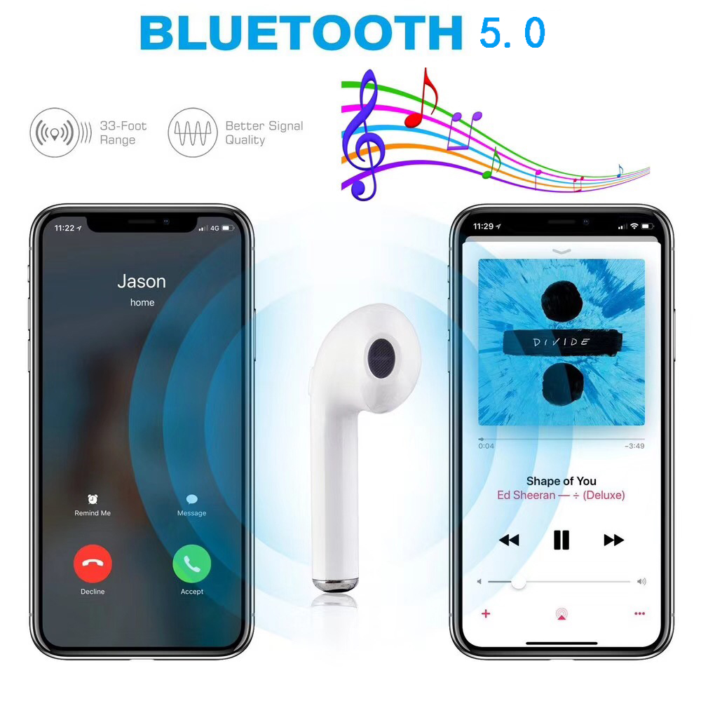 i7Mini2 New Tws Headset Wireless Earphones Bluetooth 5.0 With Mic Charging Pod For All Smart Phone Mini Earbud Sports Headphones