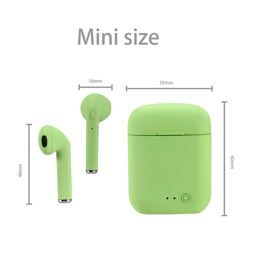 Mini Tws Headset Wireless Earphones Bluetooth 5.0 With Mic Charging Pod For All Smart Phone Mini Earbud Sports Headphones I12