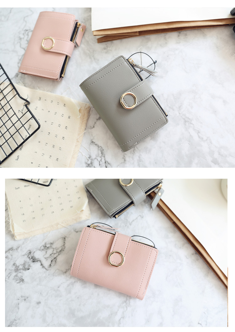 2023 New Short Women Wallets Free Name Customized Fashion Simple Cute Small Female Wallets PU Leather Card Holder Women's Purse