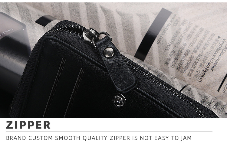 New Leather Men Wallets High Quality Zipper Short Desigh Card Holder Male Purse Vintage Coin Holder Men Wallets