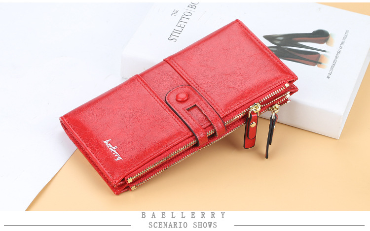 2022 Name Engrave Women Wallets Fashion Long Leather Top Quality Card Holder Classic Female Purse Zipper Brand Wallet For Women