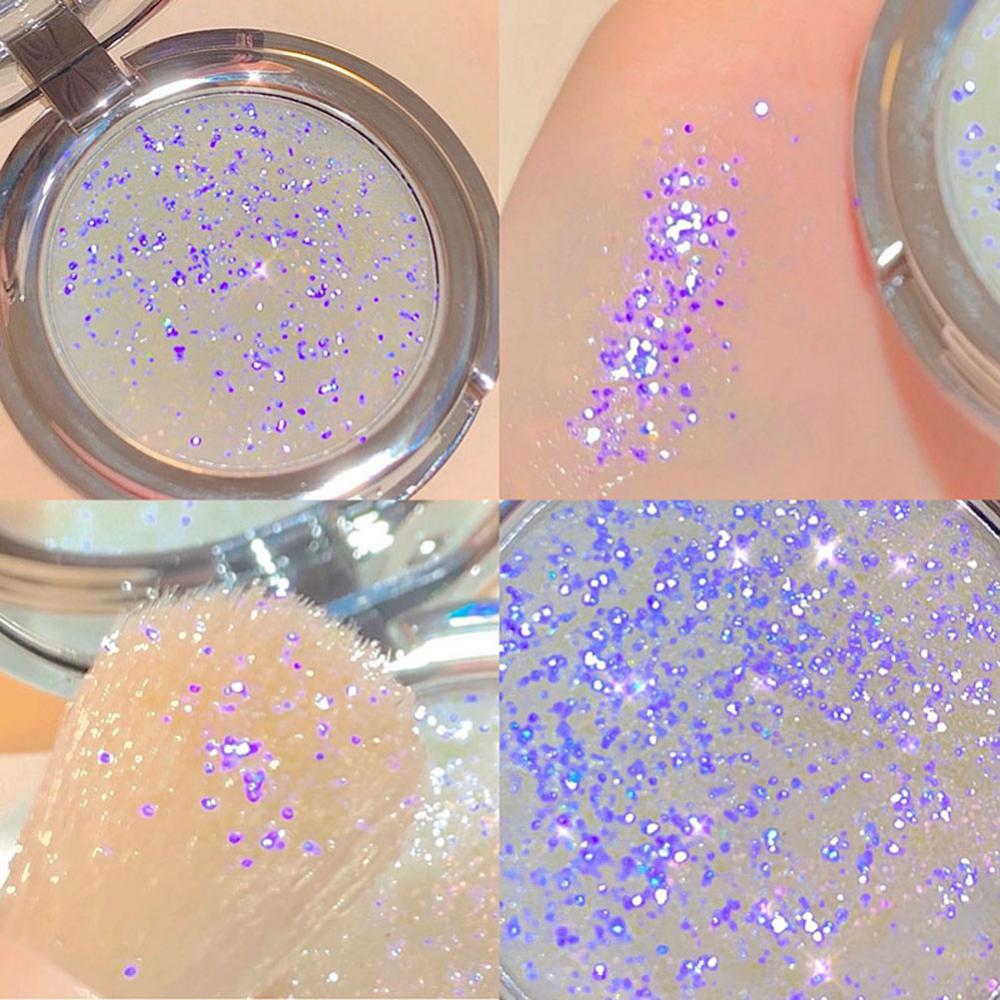 Diamond Eyeshadow Shiny Highlighter Pearlescent Shimmer Bright Monochrome Glitter Eye Shadow Palette Eye Makeup Cosmetics Tools