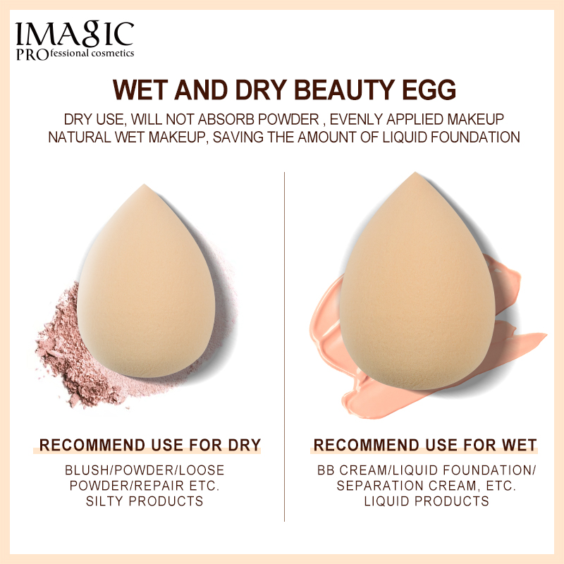 IMAGIC Makeup Sponge Professional Cosmetic Puff For Foundation Concealer Cream Beauty Make Up Soft Water Eyeshadows