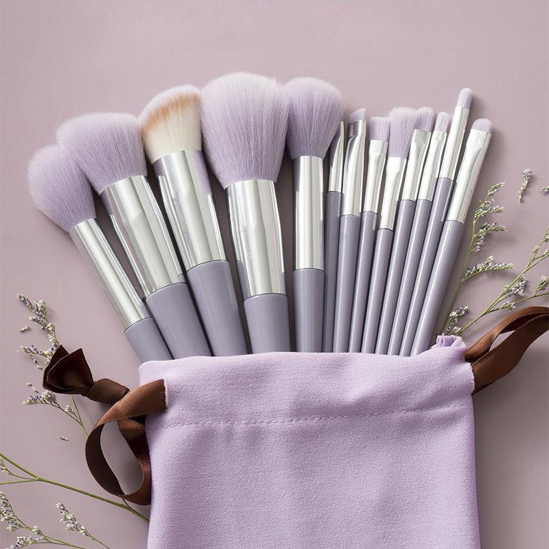 13PCS Black Makeup Brushes Set Powder Foundation Blush Kabuki Blending Makeup Beauty Tools Brochas Maquillaje for Cosmetics