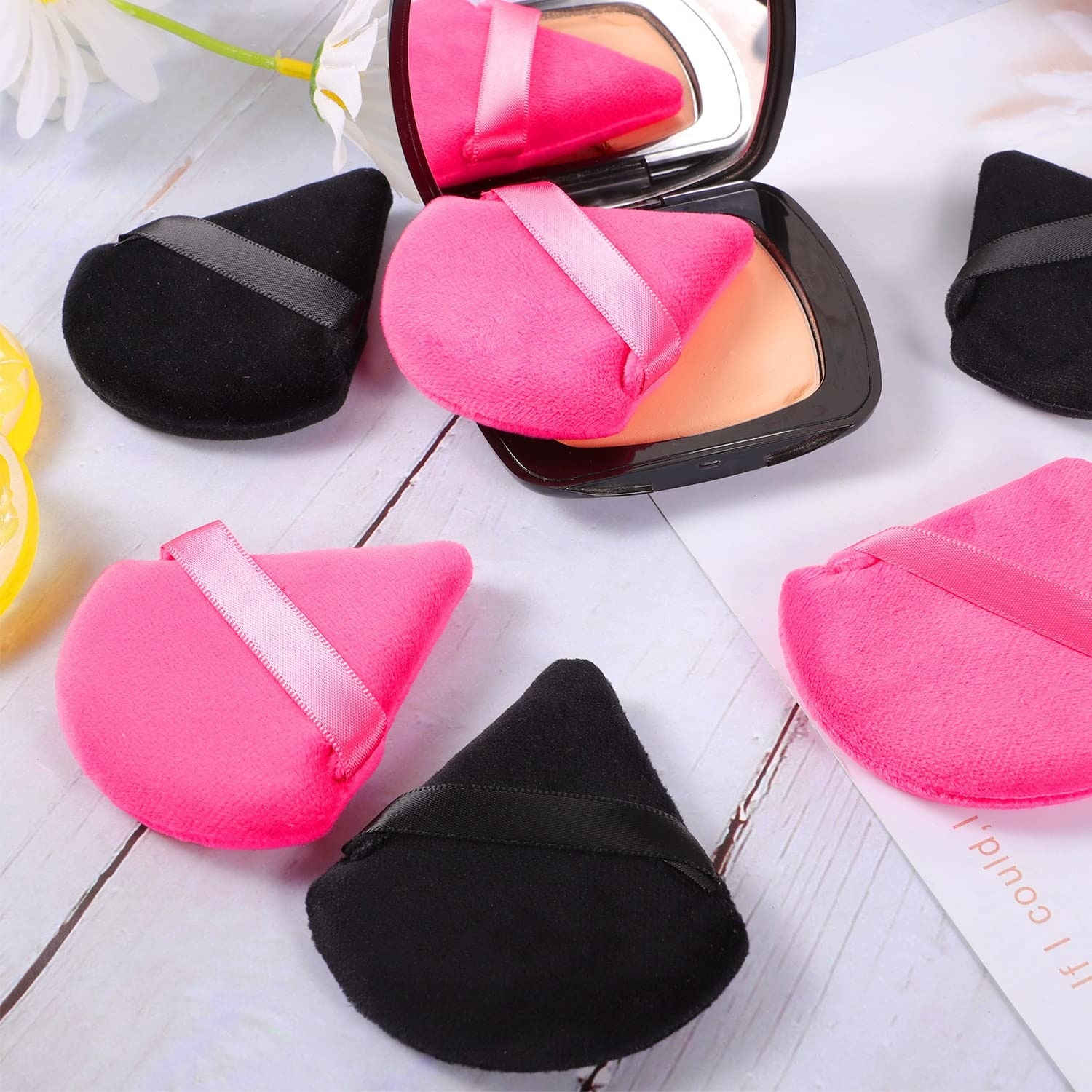 5 Pcs Powder Puff Face Soft Triangle Makeup Tool Loose Powder Body Powder Makeup Sponges Blender Contouring Under Eyes Corner