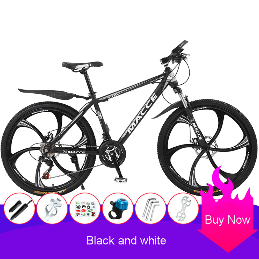 27 Speed Bicycle Mountain Bike Lightweight Anti-Skid And Wear-Resistant Tires Sensitive Braking Mechanical Dual Disc