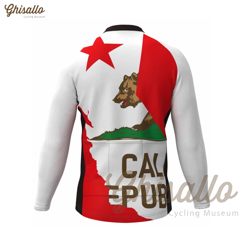 California Repub Cycling Jersey MTB Jersey Bicycle Team Cycling Shirt Men Long Sleeve Bike Wear Summer Premium Cycle Clothes