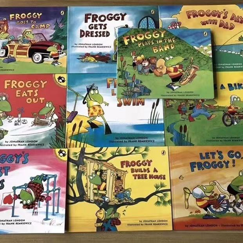 10 Books I Can Read Froggy Kids Classical Story Children Early Education English Picture Story Reading Books Kids Children Gifts