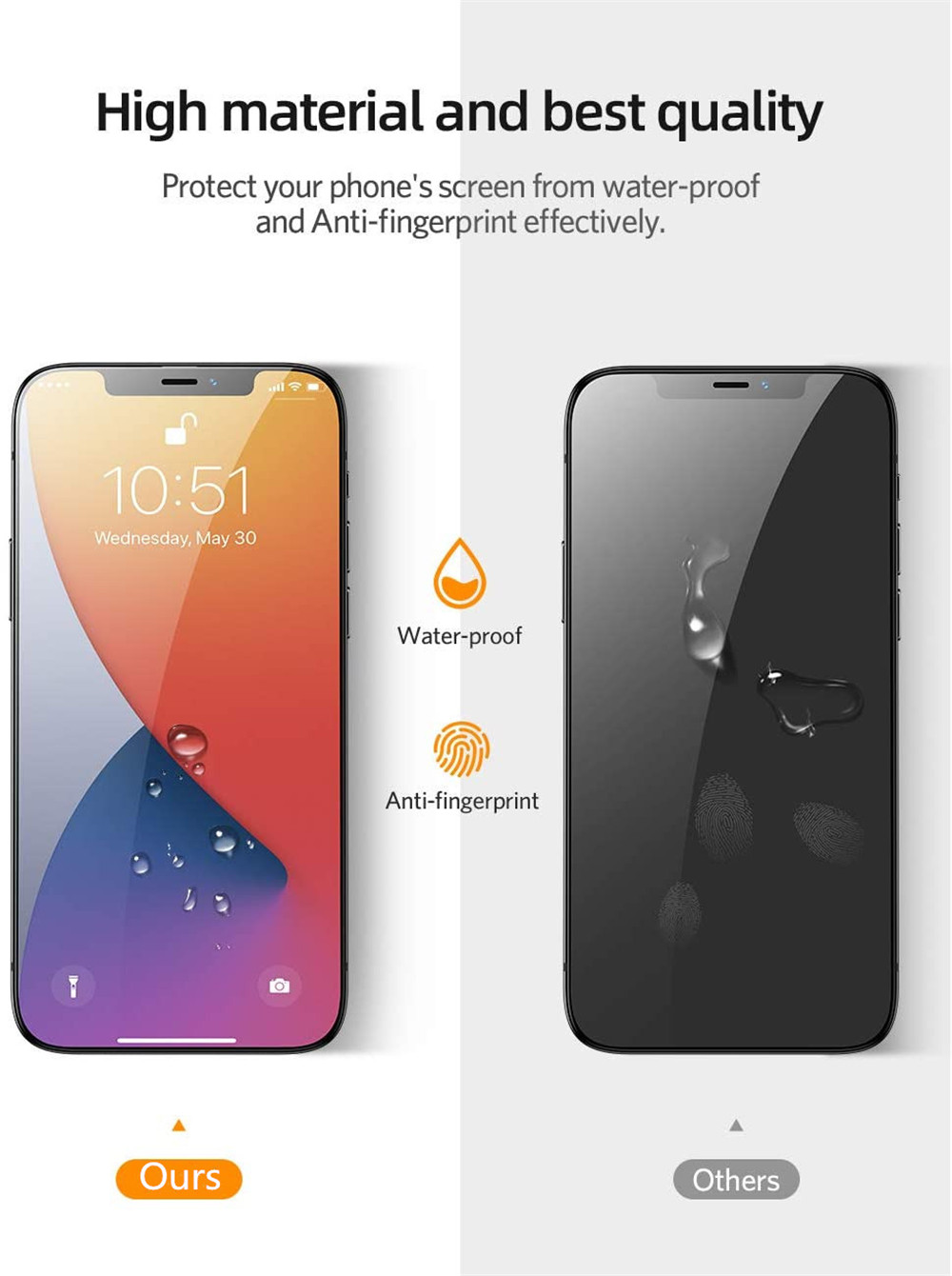 Magtim Privacy Screen Protectors For iPhone 13 Mini 11 12 14Pro MAX XS XR Tempered Glass For iPhone 7 8Plus SE2020 Anti-spy Film