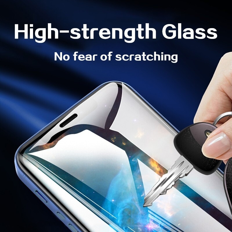 4PCS Full Cover Protective Glass For iPhone 13 12 11 Pro Max Screen Protector For iPhone 6 7 8 Plus X XR Xs SE 2020 Mini Glass