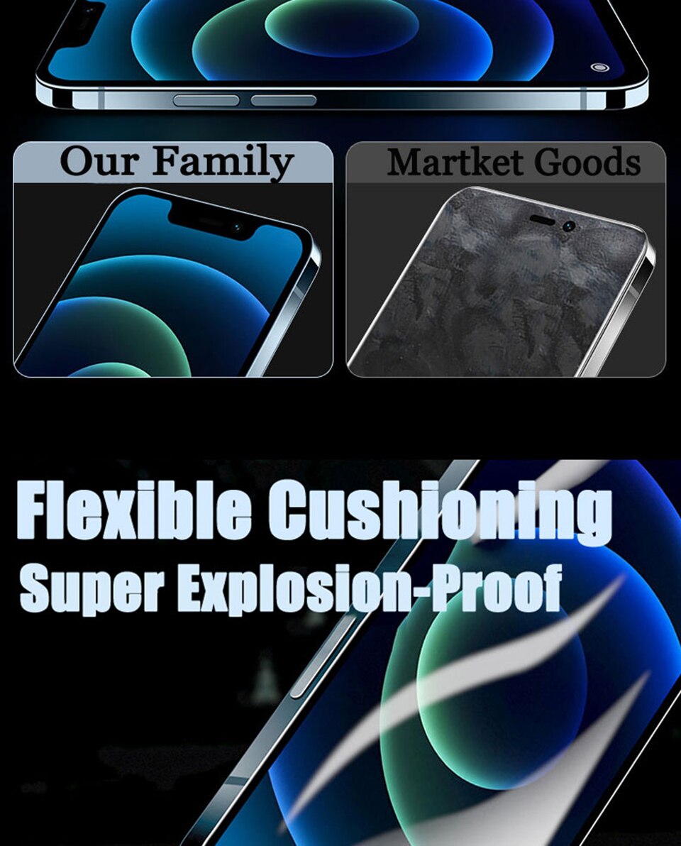 10000D Full Cover Hydrogel Film For iPhone 14 11 12 13 Pro Max 7 8 14 Plus Screen Protector For iPhone 13 12 Mini X XR XS MAX SE