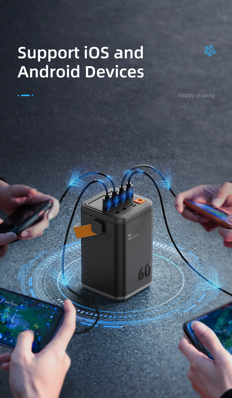 New High Capacity Power Bank 60000mAh 36W Fast Charging External Battery For Portable Outdoor Powerbank For Poverbank