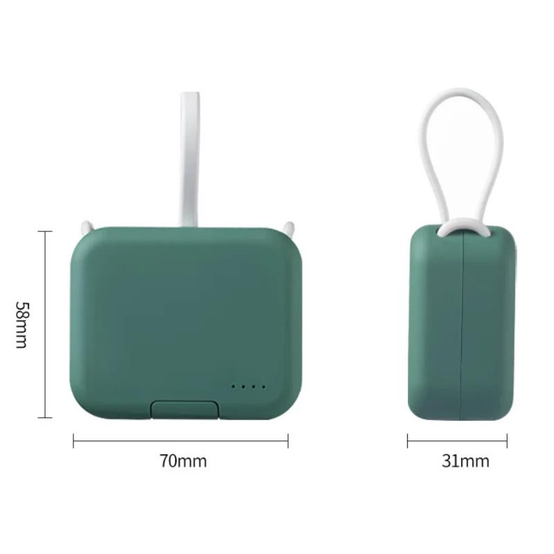 Portable Charger 4000mAh Power Bank Fast Charging Built-in Cable Phone Holder Purple/Red/Green Optional Color Brand New