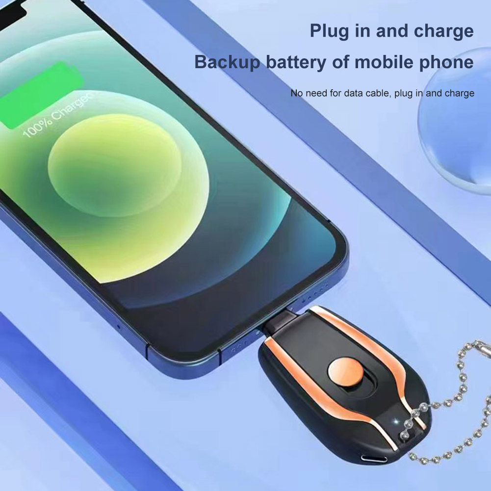 1500mAh Portable Mini Power Bank Keychain Charging Powerbank Mobile Phone Spare External Battery For Iphone Android Smartphone