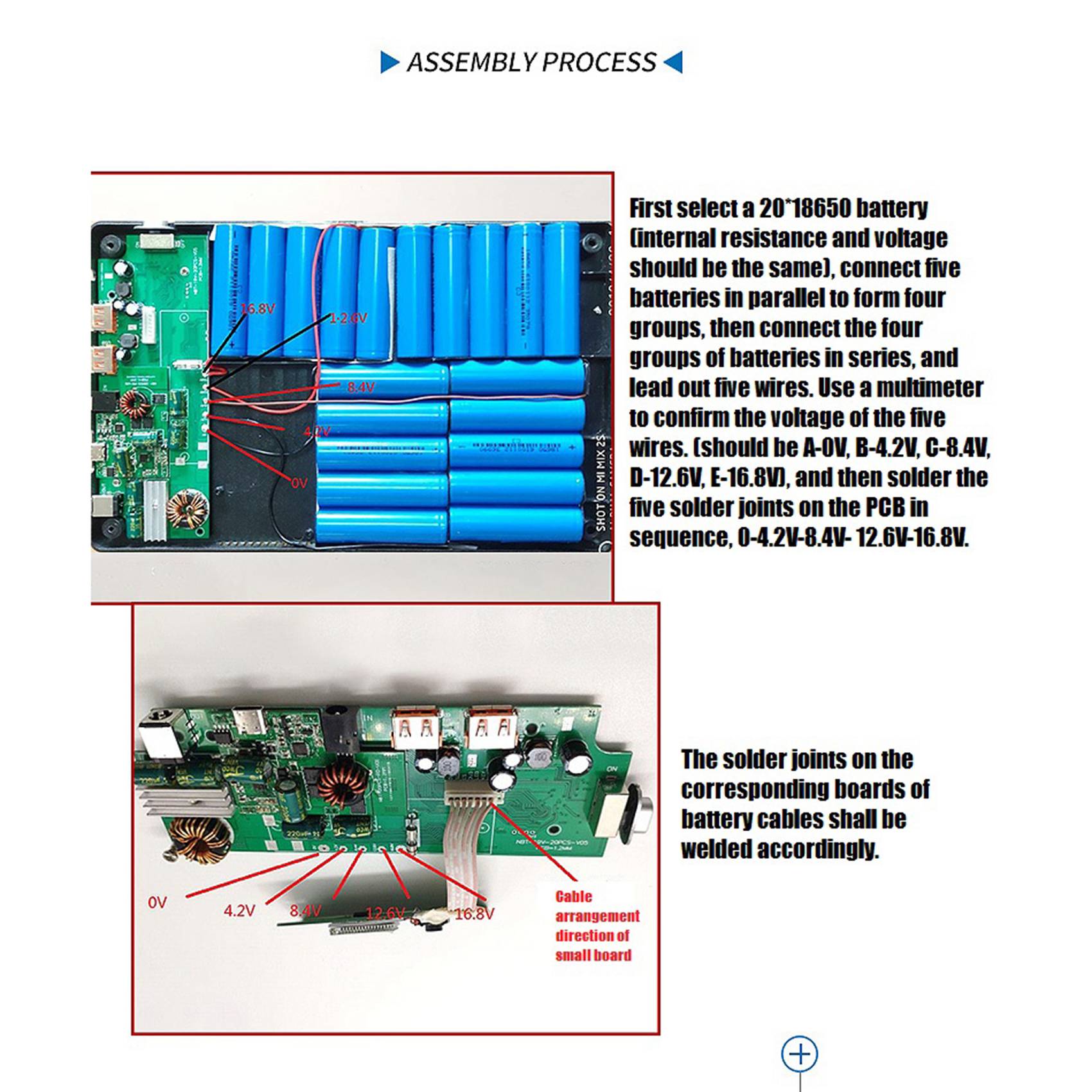 18650 Battery Power Bank Box LCD Display 60000MAh Power Board for 18650 Battery DIY Box Powerbank Case for Phone Tablet